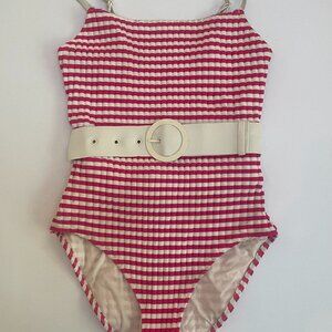 Solid & Striped Swimsuit One Piece